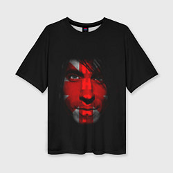 Женская футболка оверсайз Red Hot Chili Peppers солист группы лицо
