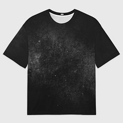 Женская футболка оверсайз Черный космос black space