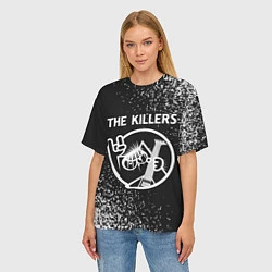 Футболка оверсайз женская The Killers - КОТ - Краска, цвет: 3D-принт — фото 2