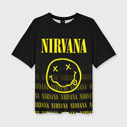 Футболка оверсайз женская Smile Nirvana, цвет: 3D-принт