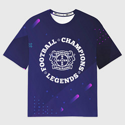 Футболка оверсайз женская Bayer 04 Легенды Чемпионы, цвет: 3D-принт