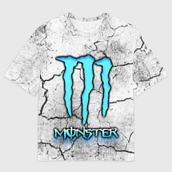 Футболка оверсайз женская MONSTER WHITE БЕЛЫЙ МОНСТР, цвет: 3D-принт