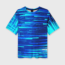 Женская футболка оверсайз BLUE STRIPES
