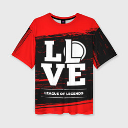 Футболка оверсайз женская League of Legends Love Классика, цвет: 3D-принт