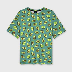 Женская футболка оверсайз Веселый авокадо