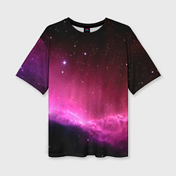 Женская футболка оверсайз Night Nebula