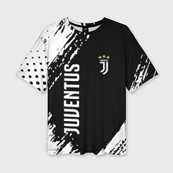 Футболка оверсайз женская Fc juventus фс ювентус, цвет: 3D-принт