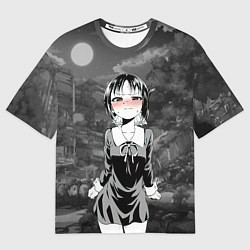 Футболка оверсайз женская Госпожа Кагуя, цвет: 3D-принт