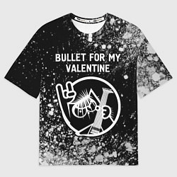 Футболка оверсайз женская Bullet For My Valentine - КОТ - Арт, цвет: 3D-принт