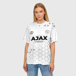 Футболка оверсайз женская Ajax Champions Униформа, цвет: 3D-принт — фото 2