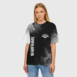 Футболка оверсайз женская Warframe Glitch на темном фоне - FS, цвет: 3D-принт — фото 2