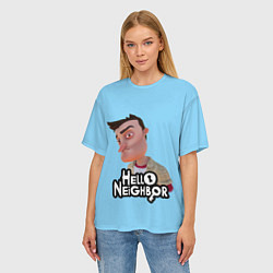 Футболка оверсайз женская Привет сосед: Ник Рот, цвет: 3D-принт — фото 2