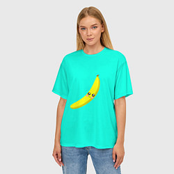 Футболка оверсайз женская Я - банан, цвет: 3D-принт — фото 2