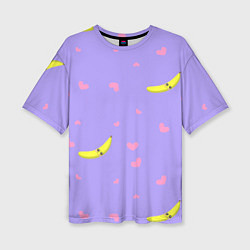 Женская футболка оверсайз Малыш банан