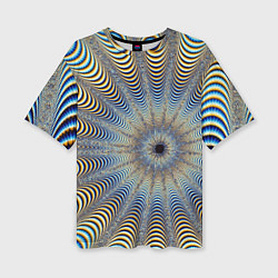 Женская футболка оверсайз Туннель - оптическая иллюзия