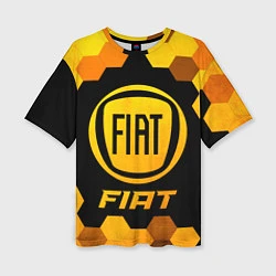 Футболка оверсайз женская Fiat - Gold Gradient, цвет: 3D-принт