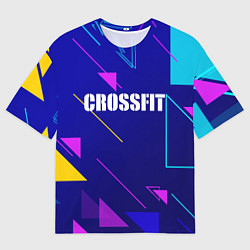 Футболка оверсайз женская Дефрагментация - Crossfit, цвет: 3D-принт