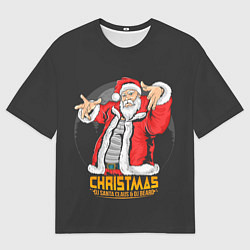 Футболка оверсайз женская DJ Santa and DJ BEARD, цвет: 3D-принт