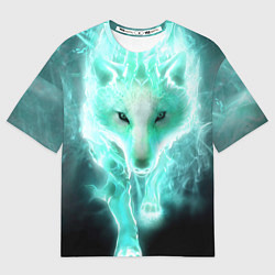 Футболка оверсайз женская Волк из света, цвет: 3D-принт