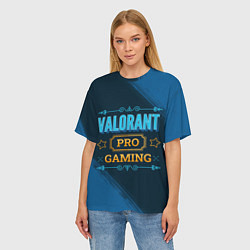 Футболка оверсайз женская Игра Valorant: pro gaming, цвет: 3D-принт — фото 2