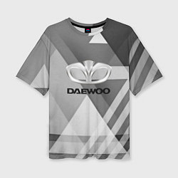 Футболка оверсайз женская Daewoo - logo, цвет: 3D-принт
