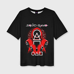 Женская футболка оверсайз Игра в кальмара - Squid Game