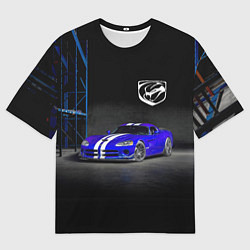 Футболка оверсайз женская Dodge Viper SRT GTS, цвет: 3D-принт