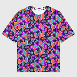 Футболка оверсайз женская Символичная психоделика, цвет: 3D-принт