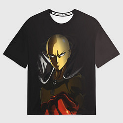 Футболка оверсайз женская Сайтама - человек одного удара, цвет: 3D-принт