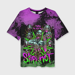 Футболка оверсайз женская Slipknot satan, цвет: 3D-принт