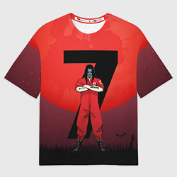 Футболка оверсайз женская Седьмой - Slipknot, цвет: 3D-принт