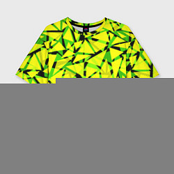Футболка оверсайз женская Желтый геометрический узор, цвет: 3D-принт