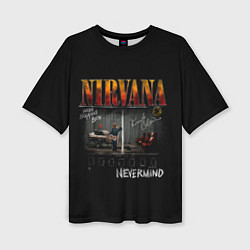 Футболка оверсайз женская Nirvana heart shaped box, цвет: 3D-принт