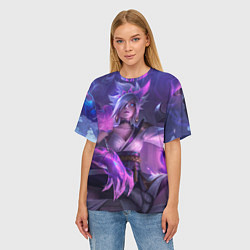 Футболка оверсайз женская Ривен, цвет: 3D-принт — фото 2