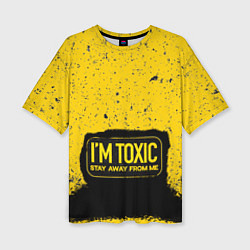 Женская футболка оверсайз Toxic