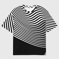 Футболка оверсайз женская Trendy raster pattern, цвет: 3D-принт