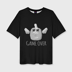 Футболка оверсайз женская Chicken Gun Game over, цвет: 3D-принт