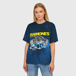 Футболка оверсайз женская Ramones Road to ruin, цвет: 3D-принт — фото 2