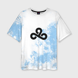 Женская футболка оверсайз Cloud9 Облачный