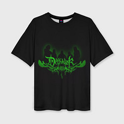 Футболка оверсайз женская Metalocalypse Dethklok green, цвет: 3D-принт
