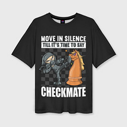 Женская футболка оверсайз Checkmat от ниндзя