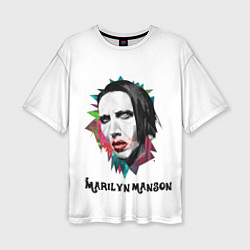 Футболка оверсайз женская Marilyn Manson art, цвет: 3D-принт