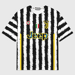 Футболка оверсайз женская Пауло Дибала Ювентус форма 2324 домашняя, цвет: 3D-принт