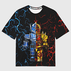 Футболка оверсайз женская Рыцарь Roblox, цвет: 3D-принт