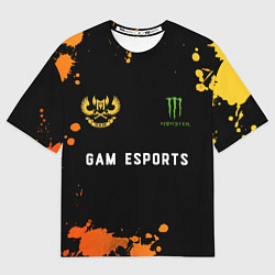 Футболка оверсайз женская Gam Esports форма, цвет: 3D-принт