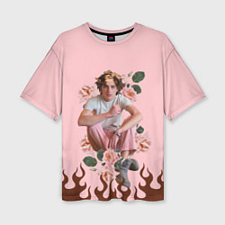 Женская футболка оверсайз Тимоти в огне