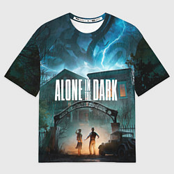 Футболка оверсайз женская Особняк Alone in the dark, цвет: 3D-принт
