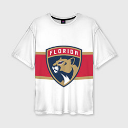 Женская футболка оверсайз Florida panthers - uniform - hockey