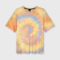 Женская футболка оверсайз Tie-Dye дизайн