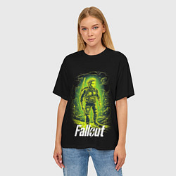 Футболка оверсайз женская Fallout game poster style, цвет: 3D-принт — фото 2